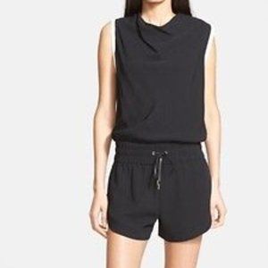 Helmut Lang Torsion Black White Sleeveless Romper